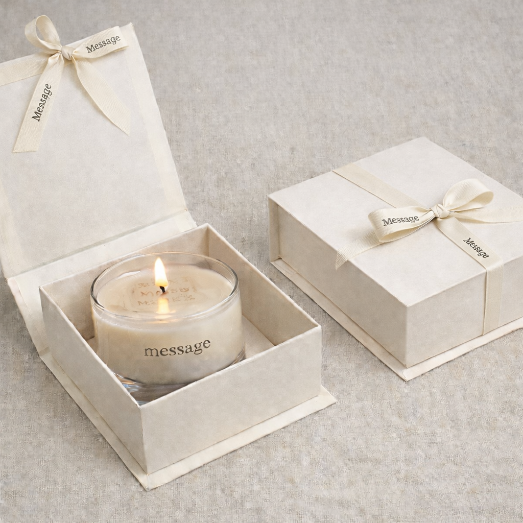 message bougie personnalisé