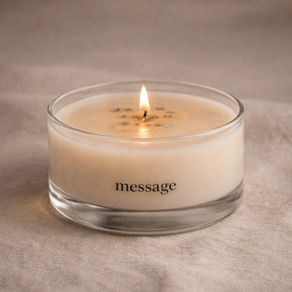 message bougie personnalisé